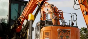 Direct Drains diggers being operated on site